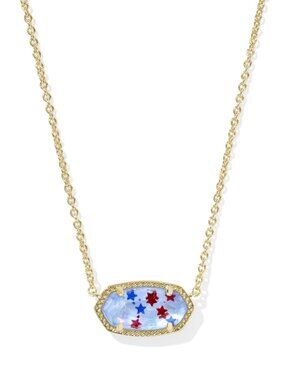 Elisa Gold Short Pendant Necklace